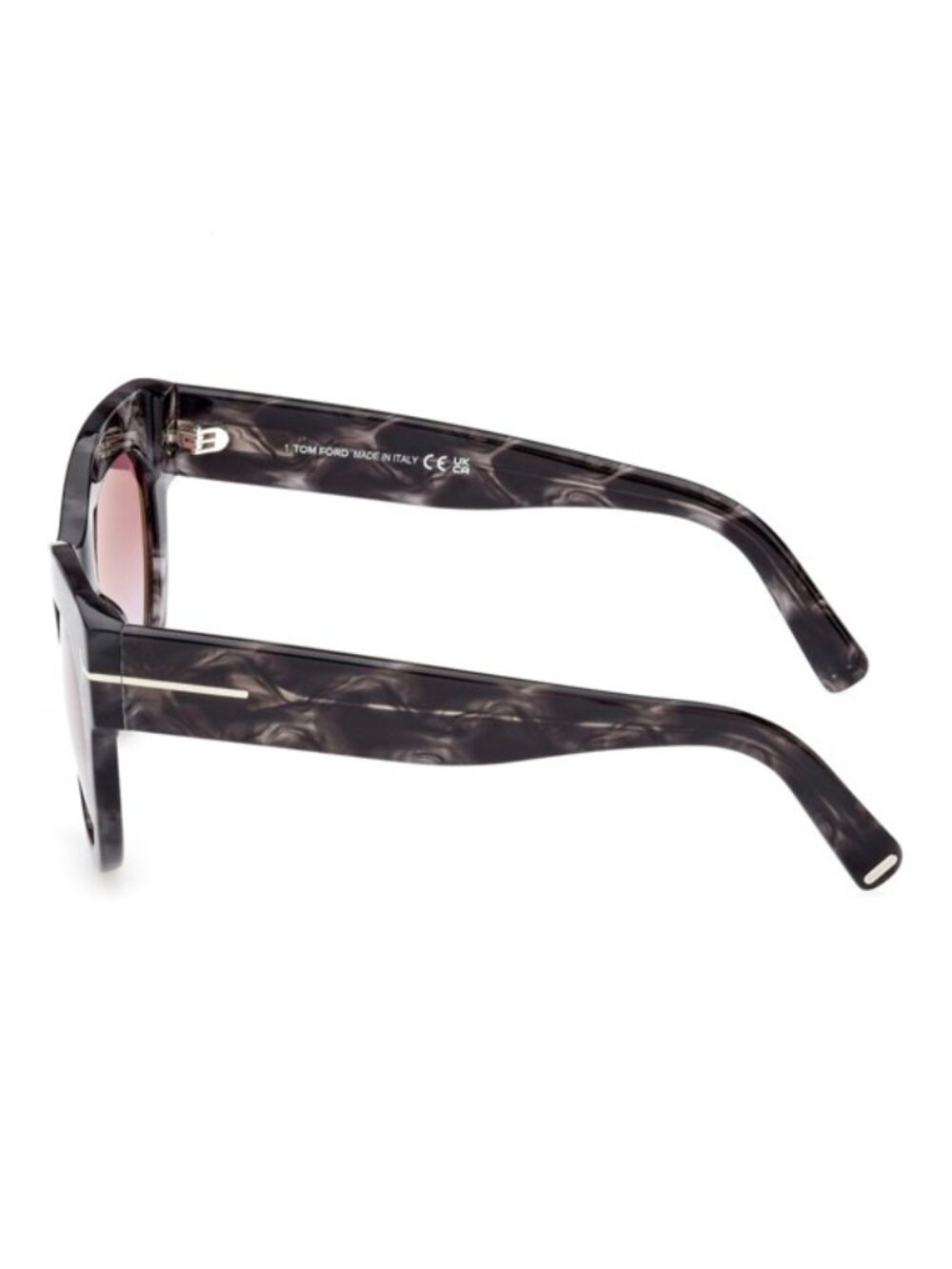 NWT Tom Ford Lucilla 51mm Gradient Cat Eye Sunglasses Black Havana / Purple Blue - Picture 6 of 7